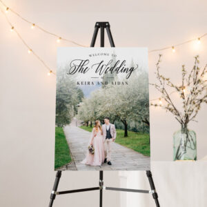 Forever Classic Photo Wedding Welcome Sign