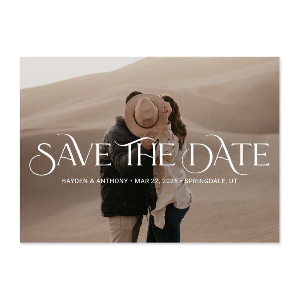 Luxe Overlay Save The Date Cards