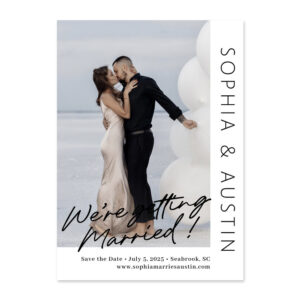 Simple Note Editable Color Save The Date Cards