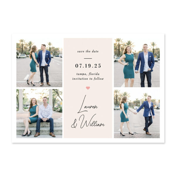 Sweetly Signed Editable Color Save The Date Cards