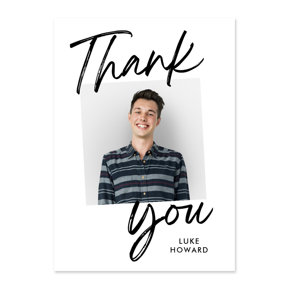 Witty Confidence Photo Thank You Card