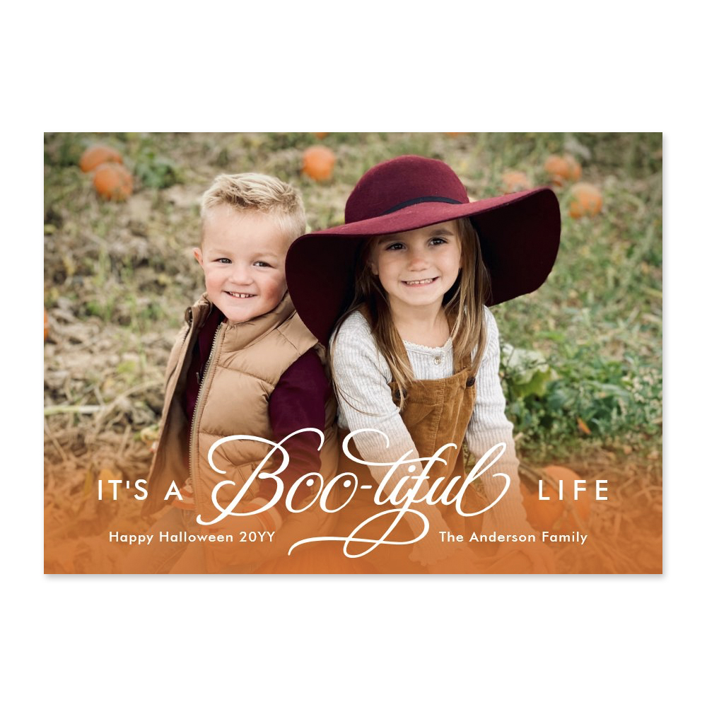 Boo-tiful Life Halloween Photo Card