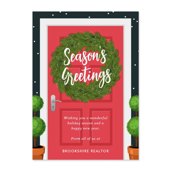 Decked Door Business Holiday Card Corporate Holiday Card