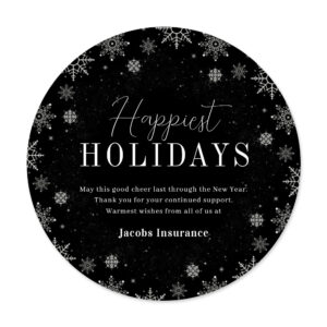 Frosted Season Business Holiday Card Corporate Holiday Card