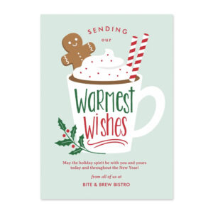 Holiday Cocoa Business Holiday Card Corporate Holiday Card