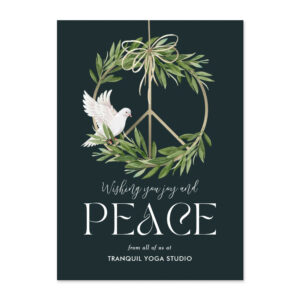 Peaceful Dove Business Holiday Card Corporate Holiday Card