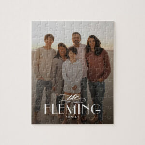 Family Name Personalized Photo Puzzle
