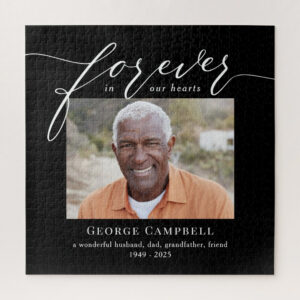 Forever Loved Editable Color Personalized Photo Puzzle