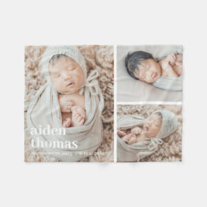 Gallery Of Three Personalized Blanket