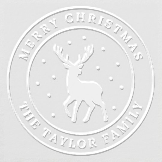 Holiday Deer Christmas Seal Custom Embosser