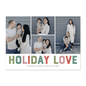 Lovely Lines Collage Holiday Card