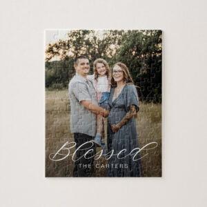 Simply Blessed Personalized Photo Puzzle