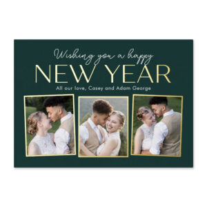 New Year Collage FOIL New Year Photo Card
