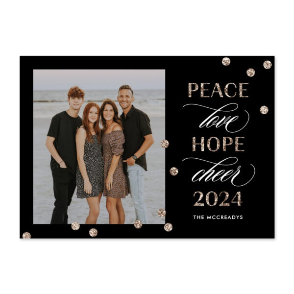 Optimistic Mood New Year Photo Card