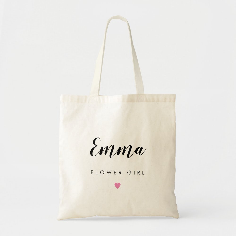Sweetheart Personalized Wedding Party Tote Bag