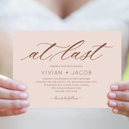 At Last Wedding Invitation Suite