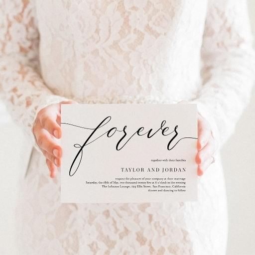Forever Love Wedding Invitation Suite