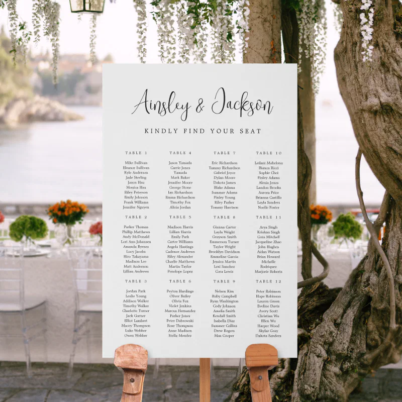 Wedding Seating Charts