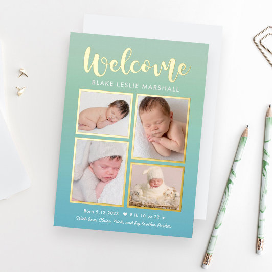 Welcome Gallery Birth Announcement