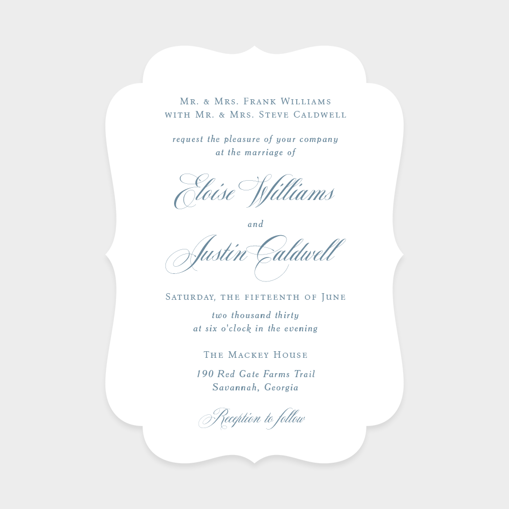 Formal Chic Wedding Invitation
