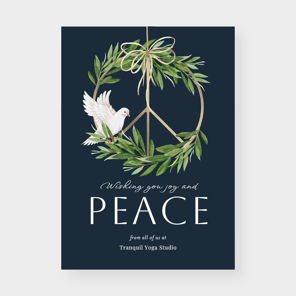 Peaceful Dove Business Holiday Cards