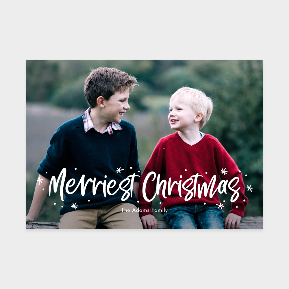 Happily Drawn Christmas Photo Cards