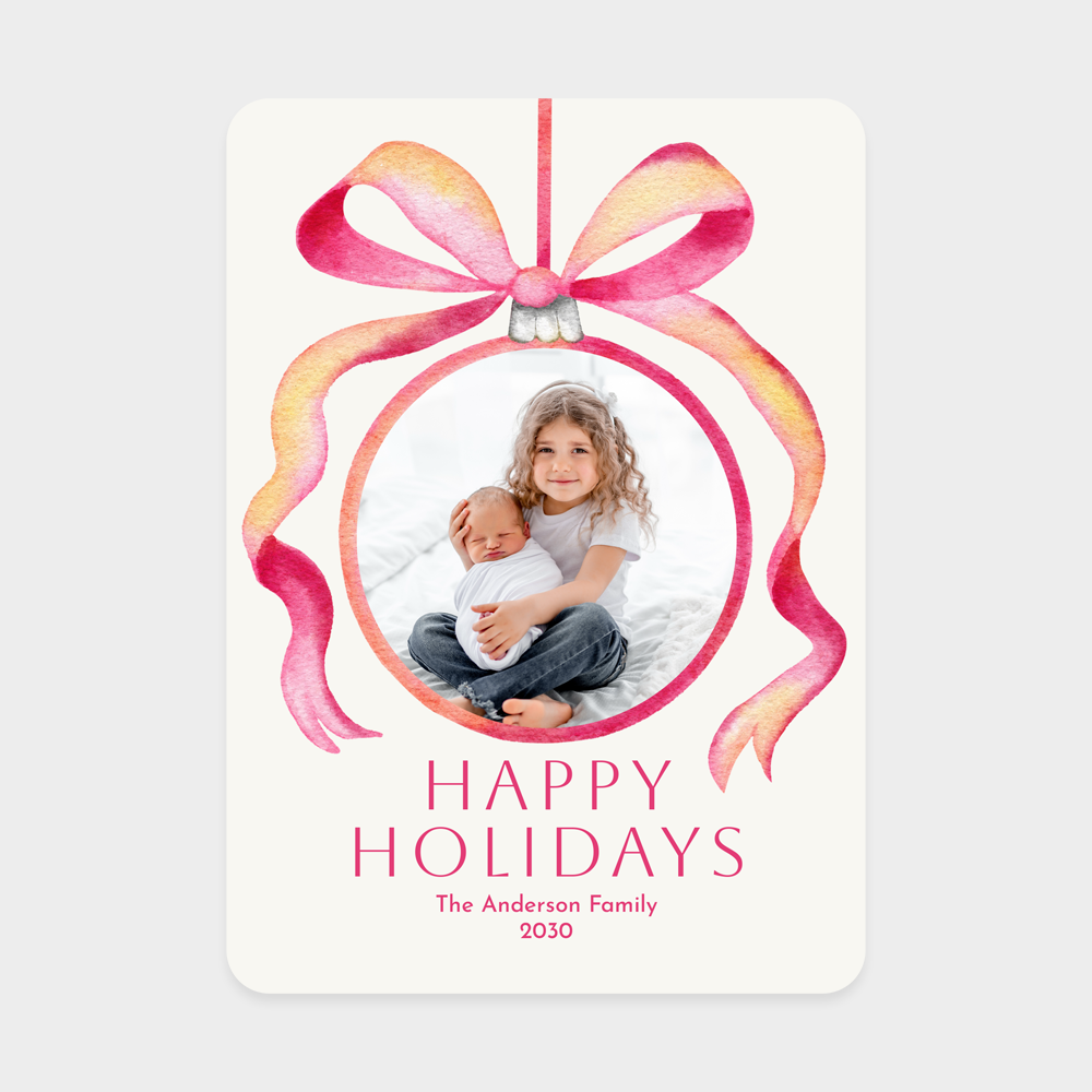 Sweet Ornament Holiday Photo Card