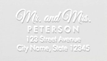Simply Married Return Address Custom Embosser
