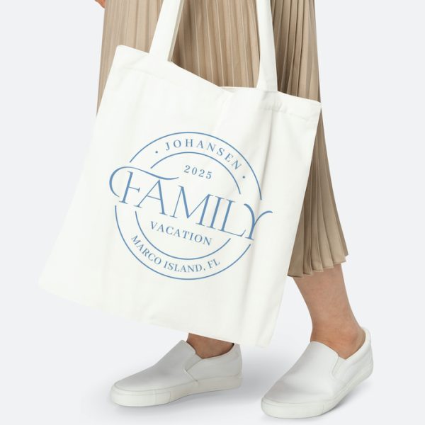 Sleek Seal Family Reunion Family Vacation Tote Bag - Blue